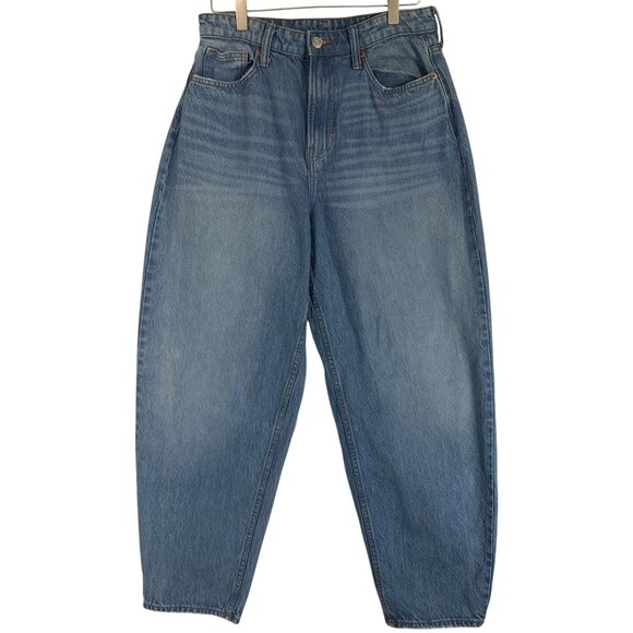 women's light wash barrel curvy fit high waist jeans loose fit size 6 by  &DENIM - Picture 1 of 12